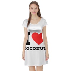 I Love Coconut Short Sleeve Skater Dress by ilovewhateva