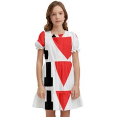 I Love Coconut Kids  Puff Sleeved Dress by ilovewhateva