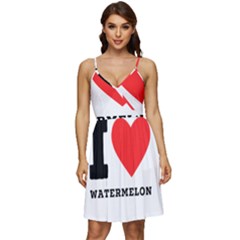 I Love Watermelon  V-neck Pocket Summer Dress  by ilovewhateva