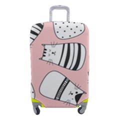 Cute Cats Cartoon Seamless-pattern Luggage Cover (small) by Vaneshart