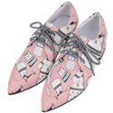 Cute Cats Cartoon Seamless-pattern Pointed Oxford Shoes View2