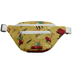 Childish-seamless-pattern-with-dino-driver Fanny Pack by Vaneshart