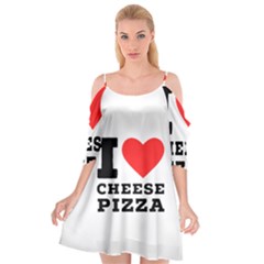 I Love Cheese Pizza Cutout Spaghetti Strap Chiffon Dress by ilovewhateva