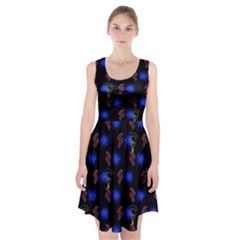 Background Pattern Graphic Racerback Midi Dress by Vaneshop