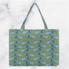 Fishes Pattern Background Theme Medium Tote Bag by Vaneshop