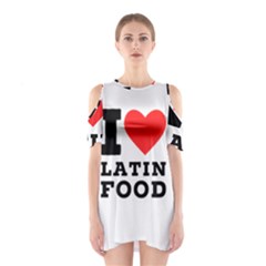 I Love Latin Food Shoulder Cutout One Piece Dress by ilovewhateva