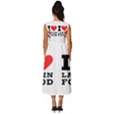 I love Latin food Sleeveless Round Neck Midi Dress View4