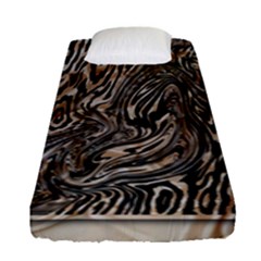 Zebra Abstract Background Fitted Sheet (single Size) by Vaneshop