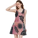 Abstract Pattern Floral Wall Art Inside Out Racerback Dress View1