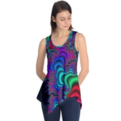 Abstract Piece Color Sleeveless Tunic by Vaneshop