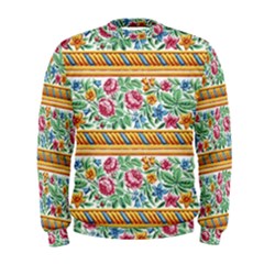 Flower Fabric Design Men s Sweatshirt by Vaneshop