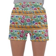 Flower Fabric Design Sleepwear Shorts by Vaneshop