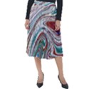 Abstract Background Ornamental Classic Velour Midi Skirt  View1