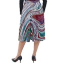 Abstract Background Ornamental Classic Velour Midi Skirt  View2