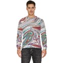 Abstract Background Ornamental Men s Fleece Sweatshirt View1