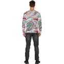 Abstract Background Ornamental Men s Fleece Sweatshirt View4