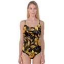 Flower Gold Floral Camisole Leotard  View1