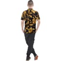 Flower Gold Floral Men s Polo Tee View2