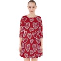 Vector Seamless Pattern Of Hearts With Valentine s Day Smock Dress View1