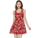 Vector Seamless Pattern Of Hearts With Valentine s Day Inside Out Reversible Sleeveless Dress View3