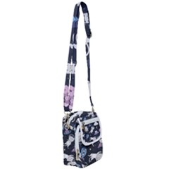 Space Cat Illustration Pattern Astronaut Shoulder Strap Belt Bag by Wav3s