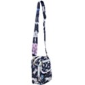 Space Cat Illustration Pattern Astronaut Shoulder Strap Belt Bag View1