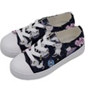 Space Cat Illustration Pattern Astronaut Kids  Low Top Canvas Sneakers View2