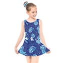 Cat Spacesuit Space Suit Astronaut Pattern Kids  Skater Dress Swimsuit View1