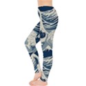 Japanese Wave Pattern Leggings  View3