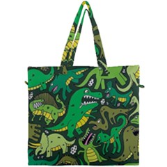 Dino Kawaii Canvas Travel Bag by Wav3s