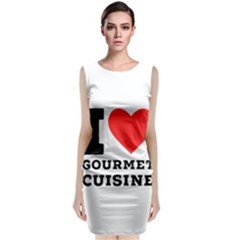 I Love Gourmet Cuisine Sleeveless Velvet Midi Dress by ilovewhateva