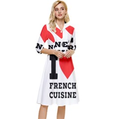 I Love French Cuisine Classy Knee Length Dress by ilovewhateva