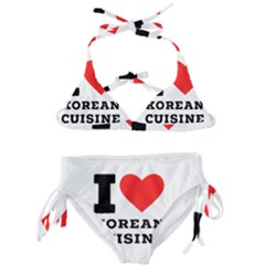 I Love Korean Cuisine Kids  Classic Bikini Set by ilovewhateva