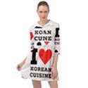 I love Korean cuisine Mini Skater Shirt Dress View1