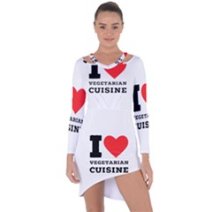 I Love Vegetarian Cuisine  Asymmetric Cut-out Shift Dress by ilovewhateva