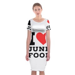 I Love Junk Food Classic Short Sleeve Midi Dress by ilovewhateva