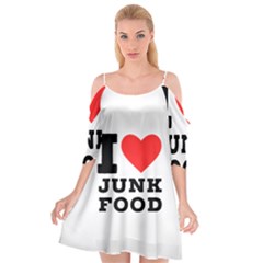 I Love Junk Food Cutout Spaghetti Strap Chiffon Dress by ilovewhateva