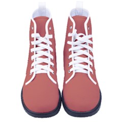 Blush Red	 - 	high-top Canvas Sneakers by ColorfulShoes