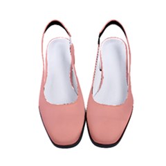 Candlelight Peach Pink	 - 	classic Slingback Heels by ColorfulShoes