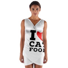 I Love Cat Food Wrap Front Bodycon Dress by ilovewhateva