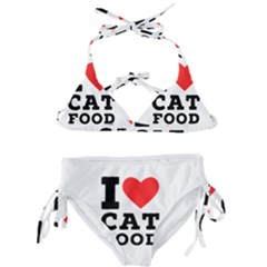 I Love Cat Food Kids  Classic Bikini Set by ilovewhateva