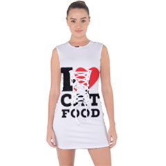 I Love Cat Food Lace Up Front Bodycon Dress by ilovewhateva