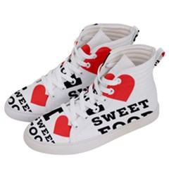 I Love Sweet Food Women s Hi-top Skate Sneakers by ilovewhateva