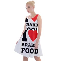 I Love Arabic Food Knee Length Skater Dress by ilovewhateva