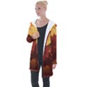 Japan Art Illustration Longline Hooded Cardigan View1