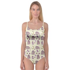 Beautiful Beauty Cartoon Cat Camisole Leotard  by Grandong