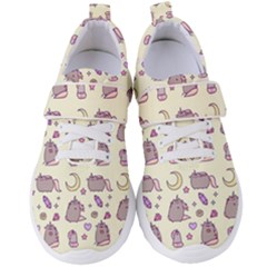 Beautiful Beauty Cartoon Cat Women s Velcro Strap Shoes by Grandong