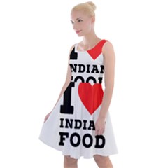 I Love Indian Food Knee Length Skater Dress by ilovewhateva