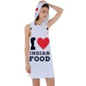 I love Indian food Racer Back Hoodie Dress View1