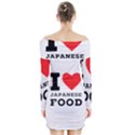 I love Japanese food Long Sleeve Off Shoulder Dress View2